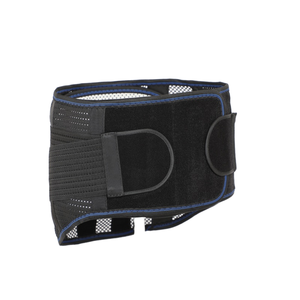 Ceinture de soutien lombaire professionnelle en tissu nylon respirant noir, flexible, pour la rééducation sportive et la protection du dos - Product Image 1