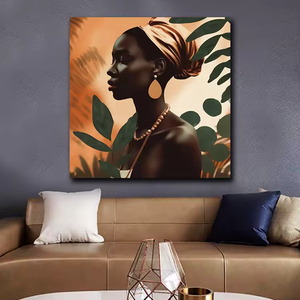 Impressions sur <span class=keywords><strong>toile</strong></span> d'art noir classique moderne, peintures décoratives d'art de mur, décoration à la maison de <span class=keywords><strong>peintre</strong></span> de <span class=keywords><strong>toile</strong></span> de portrait de style luxueux - Product Image 2