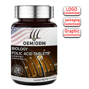 טבליות ביוטין וחומצה פולית ללעיסה, מותג פרטי OEM/ODM, 60 יחידות, תוסף תזונה לספורט - Product Image 2