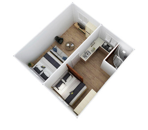 Rumah Kontainer Portabel Modular Modern Rumah Kontainer Prefabrikasi Mini Modern Rumah Modular Prefabrikasi <span class=keywords><strong>China</strong></span> - Product Image 5