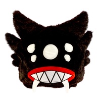 Nouveau modèle 2026 |   Housse de casque de ski unisexe Southern Hemisphere en peluche sombre à motif dessin animé pour décoration Kappa Catwoman Vampire Zombie pour sports d'hiver pour enfants