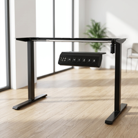 Bureau de jeu électrique ergonomique moderne et confortable, pliable, réglable en hauteur (debout/sidéral) pour la maison, le bureau et l'appartement