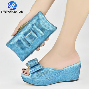 Sinya - Offre Spéciale : Ensemble Chaussures et <span class=keywords><strong>Sacs</strong></span> Africains Assortis pour Fêtes et Mariages - Style Italien - Product Image 5