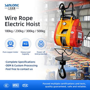 รอกไฟฟ้าแบบพกพา ROHO 220V 1500W มินิเครนแบบใช้ลวดสลิง รับน้ำหนัก 180กก. 230กก. 300กก. 360กก. 500กก. สำหรับใช้ในบ้าน โกดัง ร้านค้า <span class=keywords><strong>ยก</strong></span>ของ - Product Image 1