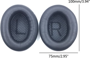 Coussinets de remplacement en peau d'agneau pour Bose QC 35 II <span class=keywords><strong>QC35ii</strong></span> QC35 Coussinets en cuir de mouton Accessoire de coussin - Product Image 3