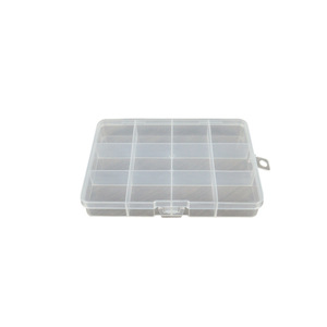 Transparent Plastic <b>Storage</b> <b>Box</b> 12 Compartment Fixed Division For Fishing Gear Medicine Jewelry Screw Organizing Rectangle Shape - Product Image 5