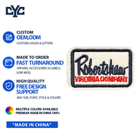 Parche Bordado Personalizable con Logotipo OEM, Rectangular, con Número de Año, Ecológico, Premium, DIY, de Tela
