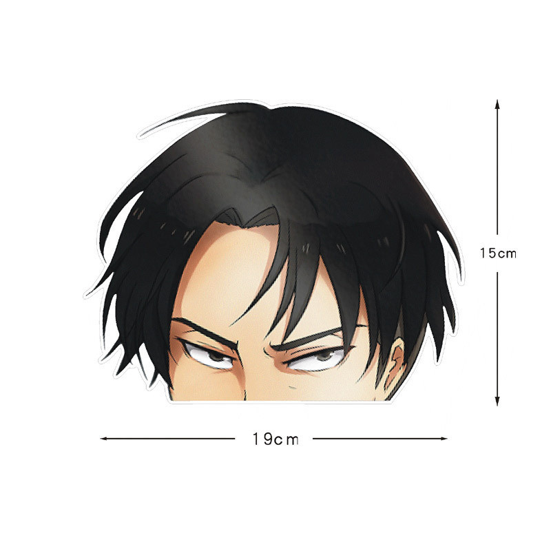 19CM Anime Attack on titan laptop stickers decorate for Car Window Wall Truck Motorcycle