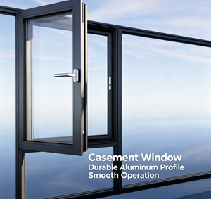 Aluminum Alloy Casement <strong>Windows</strong> with Thermal Break Double Glazed Soundproof Windproof Features European Style Aluminum <strong>Window</strong> - Product Image 2