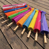 Parapluie décoratif de plafond droit en papier huilé de soie fait main LS Roman Party pour accessoires de danse, haute qualité