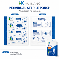Pansement imperméable HUIKANG PU 72x22 mm, pansement stérile transparent, pansement adhésif pour les premiers soins