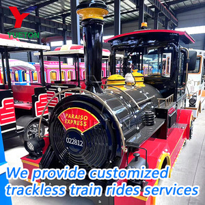 Giá rẻ công viên giải trí tour du lịch đường chuyến đi nhỏ tham quan động cơ diesel dotto vui vẻ điện trackless du lịch xe lửa để bán - Product Image 6