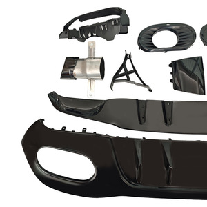 Kit de diffuseur de pare-chocs arrière et embouts d'échappement pour Mercedes-Benz Classe A W177 2019-2025 en ABS - Product Image 4