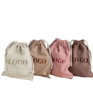 Sacs de rangement en mousseline réutilisables avec logo personnalisé, sacs anti-poussière artisanaux pour petits accessoires, sacs en coton calicot pour l'organisation de bijoux - Product Image 1
