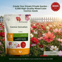 Paket Penyemaian Empat Musim Siap Kirim Hollyhock Lavender Zinnia Sunflower Cosmos