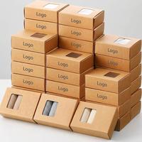 Boîte en carton recyclable OEM personnalisée, portable, avec tiroir à chaussettes, combo cadeau, finition mate, pour les vendeurs de vêtements de rue