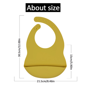 Baberos de Silicona para Bebés, Libres de BPA, Impermeables, con Recolector de Comida, Precio de Fábrica, Logotipo Personalizado - Product Image 4