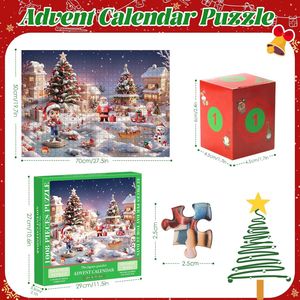 Christmas Advent Calendar <b>Puzzle</b> 1008 Pieces <b>Jigsaw</b> For Kids And Family Holiday Fun - Product Image 5