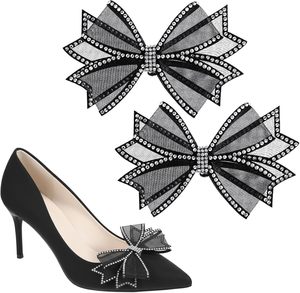 Clips Decorativos para Zapatos con Pedrería, Lazos Desmontables para Zapatos de Vestir de Mujer, Broches con Pedrería para Zapatos de Mujer - Product Image 1