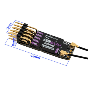 RadioMaster ER6G ER6GV ELRS 2.4G PWM de 6 Canales de Alta Sensibilidad Vario para Helicóptero RC, Planeador y Avión - Product Image 6