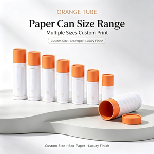 Boîte cylindrique en carton personnalisée avec fermeture en métal pour échantillon de parfum, format voyage - Product Image 2