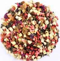 Zoete Honing Perzik Fruit Bloemen Thee Gemengde Gedroogde Appel Hibiscus Sinaasappelschil Beauty Detox Beauty in losse smaakthee