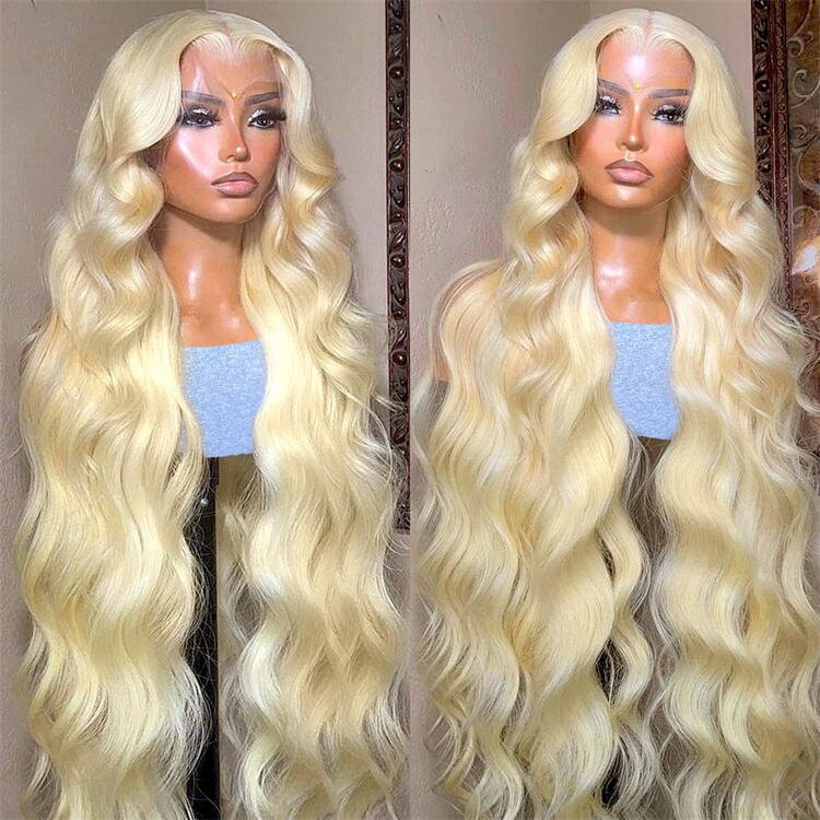 Perruque blonde de corps