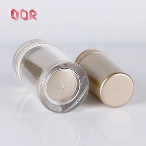 Bouteille de couleur or clair avec couvercle extérieur en acrylique à double bouchon bouteilles de supplément de bocal scellé d'emballage alimentaire de couleur personnalisée différente - Product Image 5