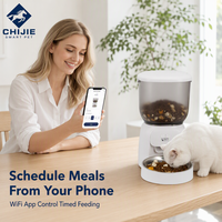 Distributeur automatique de nourriture pour animaux de compagnie avec caméra WiFi, commande par application, écran LCD, alimentation programmée et quantitative, bouteille de 3L en plastique, alimenté par batterie, pour chats