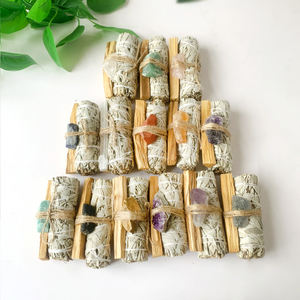 Juego de aromaterapia de piedra original de cristal de madera sagrada de Perú, salvia natural, Meditación de Yoga, purificación interior - Product Image 2