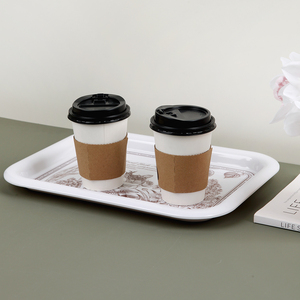 Tùy chỉnh thiết kế chất lượng tốt nhất thấp moq như gốm độc đáo đề can <span class=keywords><strong>Craft</strong></span> thực phẩm khay hiển thị thánh Hiệp thông ăn sáng phục vụ khay - Product Image 3