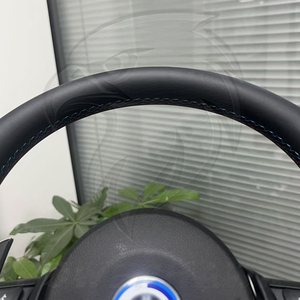 Volante Sportivo M in Pelle Premium con <span class=keywords><strong>Logo</strong></span> Personalizzato per <span class=keywords><strong>BMW</strong></span> Serie F31 F32 F36 M3 F80 M4 F82 M5 F10 X5 F07 F20 F21 F22 F30 E90 - Product Image 5