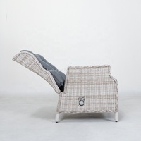 Joye Leisure Zeitgenössisches Outdoor-Rattan-Loungesofa-Set mit Aluminiumrahmen - Luxuriöse Gartenmöbel für Terrasse, Hof und Park