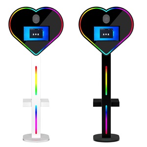 Photomaton personnalisé sur pied, réglable, intégré avec écran tactile, imprimante DNP, pour fêtes et mariages, en forme de cœur - Product Image 5