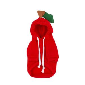 Sweat à capuche à motif de fruits pour chiens et chats, vêtements d'automne et d'hiver en polaire pour animaux de compagnie, en Polyester, pour bouledogue français Teddy - Product Image 4