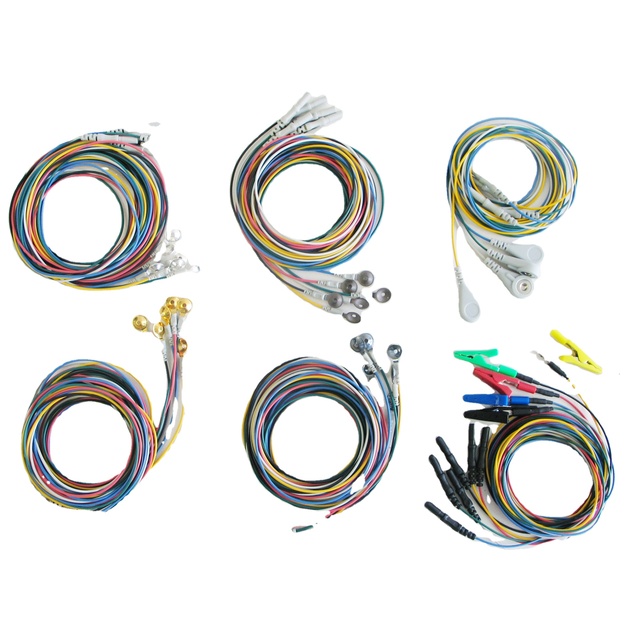 High Quality Electroencephalogram Cup Electrodes (coated Gold, Pure Silver, Coated AgCl) for Brain Electric Activity Recording