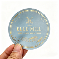 Autocollants personnalisés en feuille d'or, étiquettes adhésives imperméables avec logo imprimé pour emballages cadeaux de luxe, impression UV, autocollants en rouleau