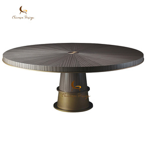 North American Black Walnut Italian Minimalist Luxury <b>Dining</b> <b>Table</b> Solid Wood <b>Top</b> for Hotels Villas Homes - Product Image 2