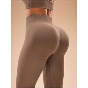 Collants pour femmes Fitness jambe large butin <span class=keywords><strong>taille</strong></span> haute pour dames sport en gros Flare avec poches pantalon de Yoga réflexe doux - Product Image 1