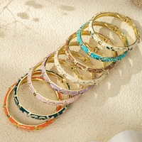 Bijoux fantaisie haut de gamme pour femme, plaqué or, en alliage, avec zircon, motif fleur et feuille, émail coloré effet goutte d'huile, style européen et américain