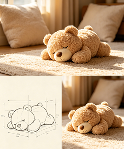 Orsacchiotto Personalizzato in Peluche Morbido, Imbottito in Cotone PP, Design in Scatola, Produzione OEM ODM, Regalo di Compleanno - Product Image 4