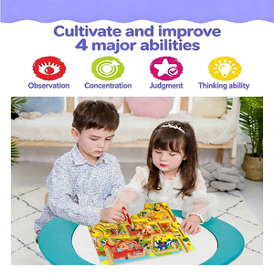 Giocattoli magnetici per bambini, labirinto <span class=keywords><strong>Montessori</strong></span>, attività educative per la prima infanzia, sviluppo intellettuale. - Product Image 2