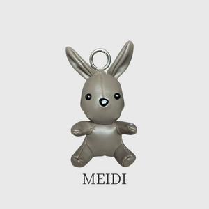 Handmade Small Leather Rabbit Car Keychain Pendant School Bag American Simple Light Luxury Couple Bag European American Retro - Product Image 6