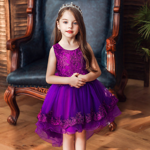 188 Nuevo vestido niña fiesta niños niños ropa bebé lindo elegante ropa comunión boda niña vestido - Product Image 5