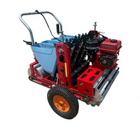 Planteuse d'ail à essence autopropulsée à 4 rangs, machine à semer l'ail manuelle pour la plantation d'ail sur les petites exploitations agricoles