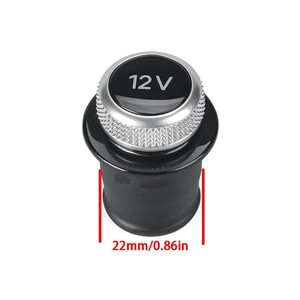 Cigarette Lighter Cover <b>12V</b> Metal Round Luxury Style For Audi Power <b>Socket</b> 8WD919311 Storage Accessory - Product Image 5