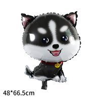 Nouvel arrivage de ballons en aluminium en forme de chien Husky Koji Ballons en forme d'os Patte Étoile Hélium Ballons Décoration d'anniversaire pour chiot
