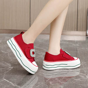 LYKU 2026 Zapatillas Deportivas Casuales Blancas para Mujer, con Suela Gruesa, Transpirables, Ligeras, Estilo Plataforma, Tendencia de Moda Otoño - Product Image 3