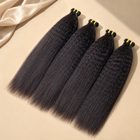 Vente en gros de cheveux humains vierges philippins de haute qualité, lisses et crépus, avec cuticules alignées, cheveux humains vietnamiens lisses et crépus, en lots