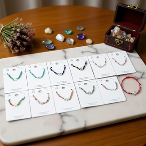 Set di 12 Bracciali con Perline in Acciaio Inossidabile, Gioielli Artigianali alla Moda, Regalo Unisex, Stile Trendy - Product Image 3